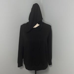 Eddie Bauer Women’s Black Fleece Lined Hoodie Sz L